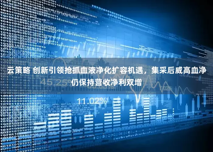云策略 创新引领抢抓血液净化扩容机遇，集采后威高血净仍保持营收净利双增
